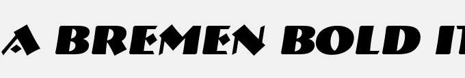 A_Bremen Bold Italic